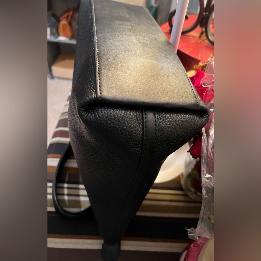 Michael Kors Black Leather Tote Bag - Picture 12 of 16